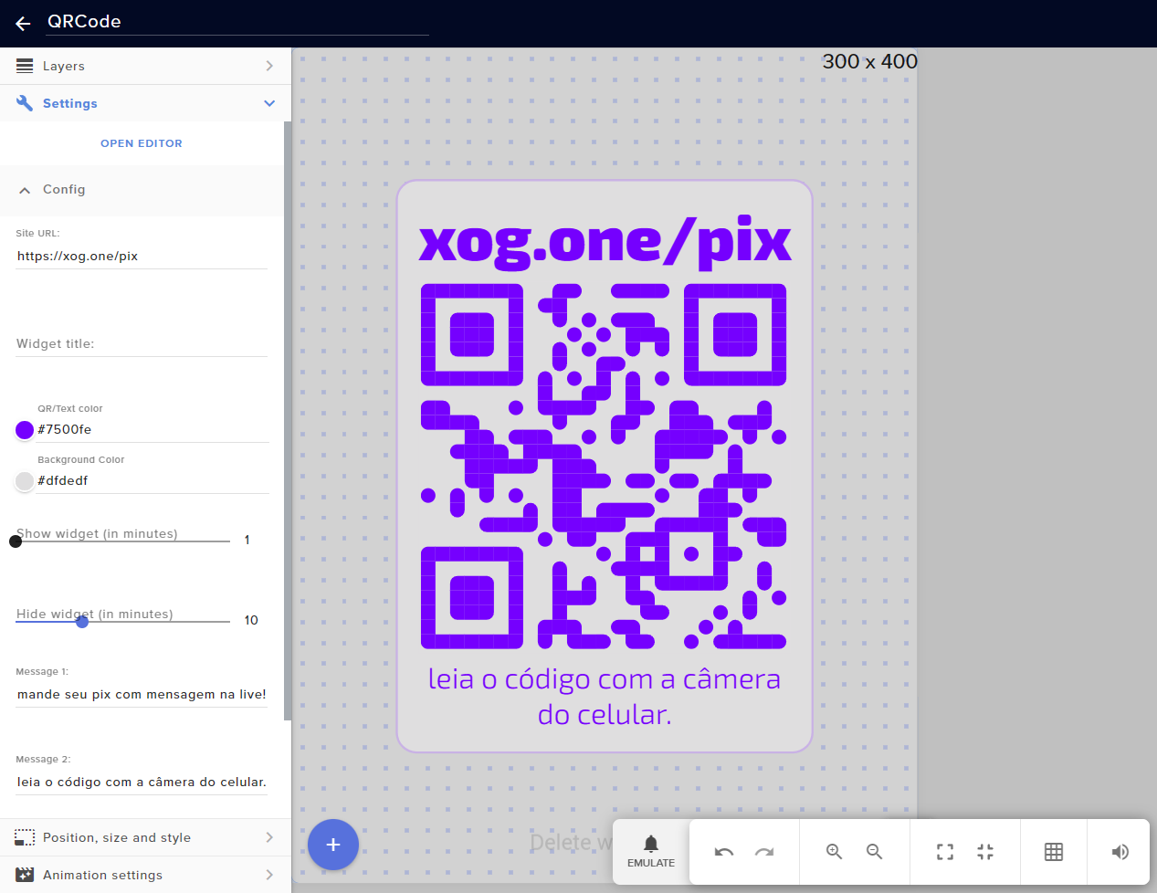 QRcode Widget